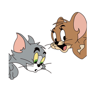 猫和老鼠贴纸厨房浴室玻璃门贴卫生间马桶贴瓷砖卡通居家创意贴画