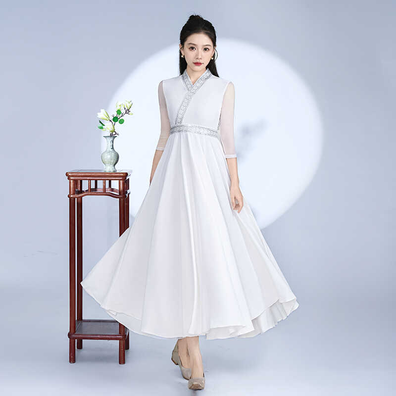 超大裙摆新款日常可穿高级仙气