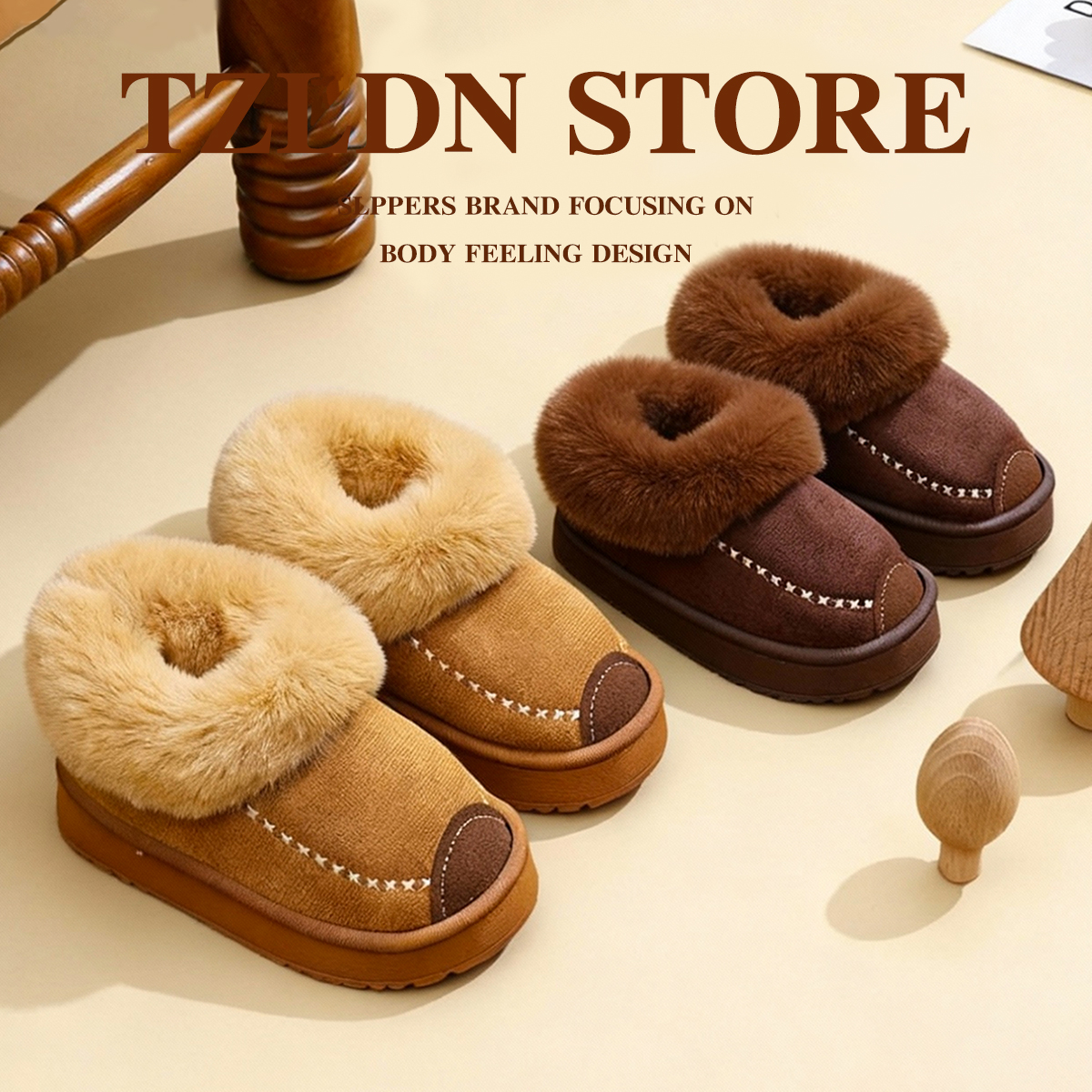 儿童棉拖鞋女童冬2025新款男宝宝