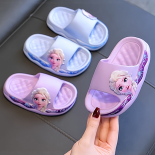 艾莎公主拖鞋女童夏季2026新款防滑室内家居大童儿童凉拖鞋女孩