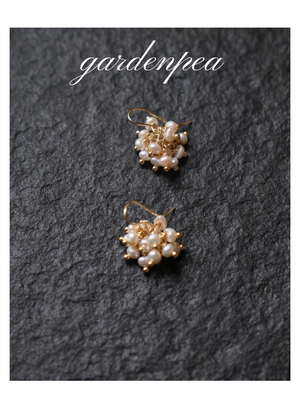 gardenpea原创珍珠手作耳钉耳夹