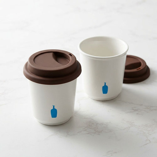 bluebottle小蓝瓶咖啡杯带盖高颜值耐高温简约白色陶瓷美式杯子
