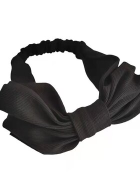 黑色流苏 舒适 大蝴蝶结 发带 日系PF32