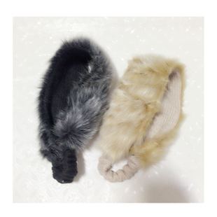 日本人气款同款毛绒绒拼接发带