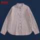布朴壹旧2026春季 女开衫 新款 奶茶波点柔软童趣波点灯芯绒衬衫