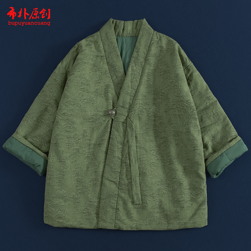 文艺百搭棉麻提花外套