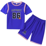 Спортивный костюм, детский комплект для мальчиков для школьников, подходит для подростков, короткий рукав