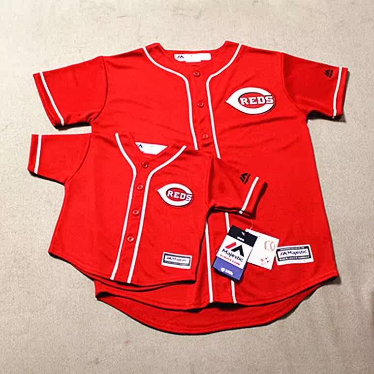 MLB短袖棒球服亲子装红人队儿童成人美式棒球服街舞表演外套比赛在类目 运动服/休闲服装, 运动球服, 其它球服中 - 来自Buy2taobao.com提供专业的淘宝代购服务