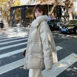 Зимний дизайнерский пуховик, куртка, тренд сезона, свободный крой