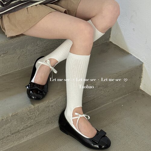 LET ME SEE夏季薄款2026年踩脚袜薄棉袜套潮松弛感堆堆小腿袜
