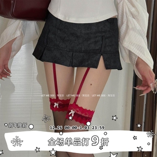 蝴蝶结蕾丝一体吊带丝袜镂空长筒袜过膝袜大腿袜性感 SEE LET