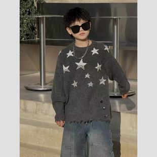中大童针织衫 THE 秋冬星星毛衣亲子装 夜晚奇遇 25769 LUHAN