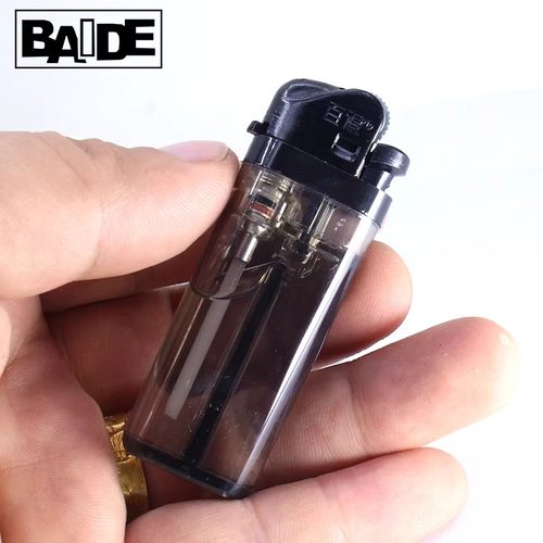 BAIDE百得打火机一次性高端迷你火石砂轮滑轮透明个性广告定制