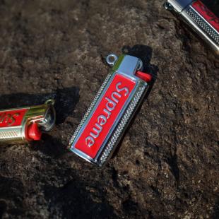 潮牌可放打火机壳项链 嘻哈街头hiphopsup打火机壳套吊坠配饰男女