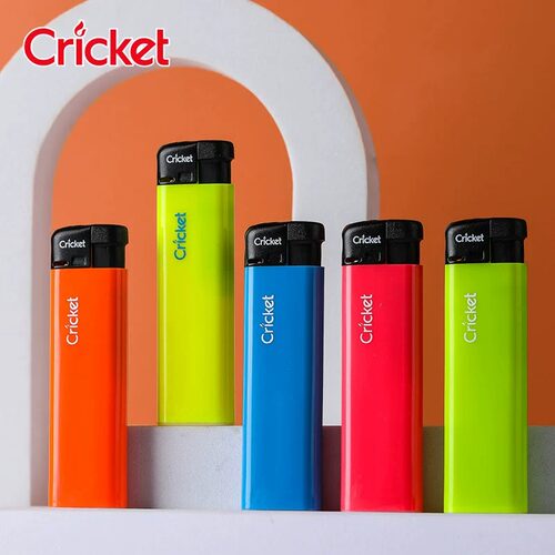 瑞典草蜢打火机电子塑料进口cricket一次性荧光纯色火机创意个性