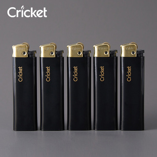 cricket草蜢官方正品进口黑金安全防爆老式砂轮滑轮火石打火机