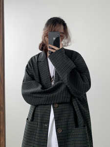 2025春秋新款格子小西服男韩版宽松休闲正装西装外套XZ9666/P100图片