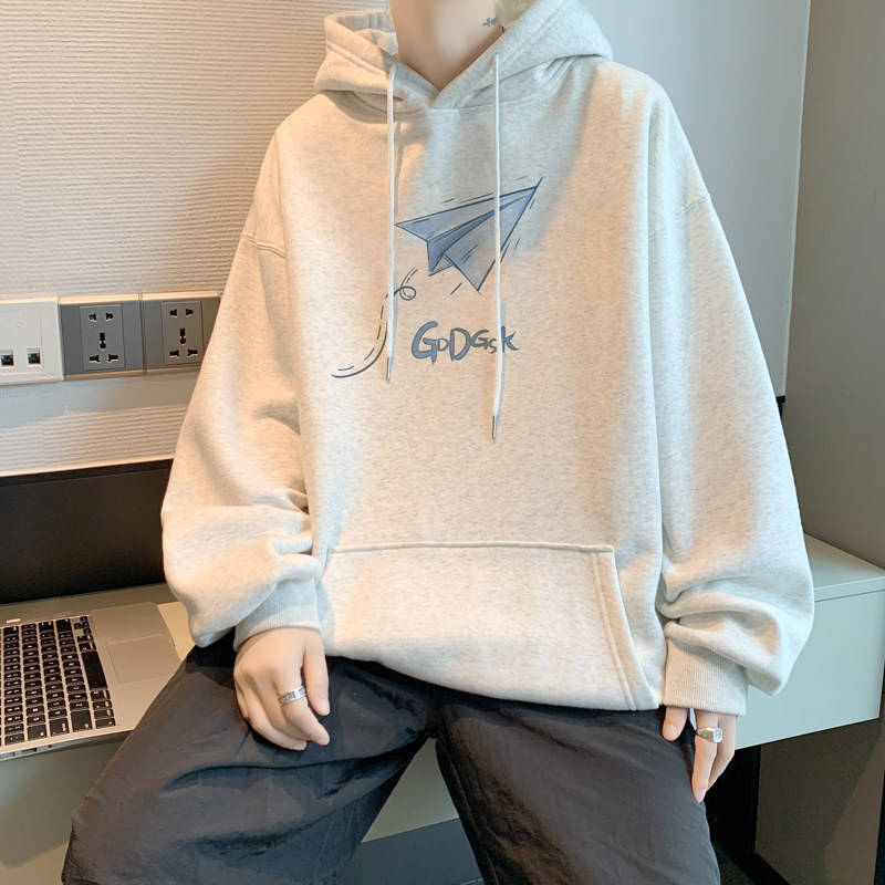 已注册/华棉男士连帽男学生潮流港风外套男上衣打底衫WY9129/P50,男装卫衣,电商B316