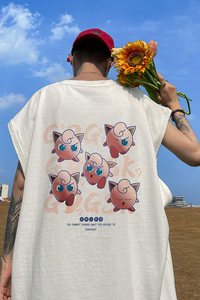 已注册/夏季白色动漫印花男生背心大码坎肩打底衫 BX7122/P25图片