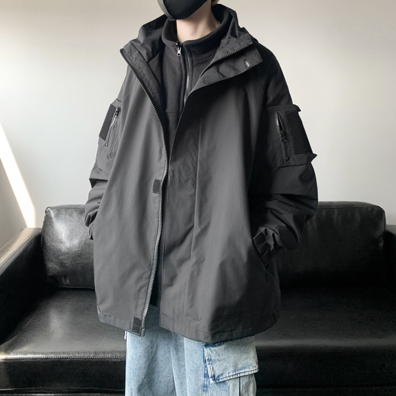 防水秋冬季户外冲锋衣男纯色夹克外套JK6874/P100三合一P150,男装夹克,电商B316