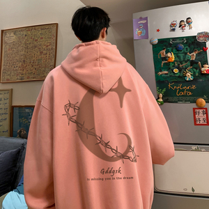 已注册/秋季高街帅气连帽卫衣男宽松打底衫外套WY9293/P45加绒P50图片