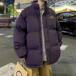 新款羽绒服冬季帅气立领棉衣男保暖休闲宽松面包服外套MF9604/P90图片