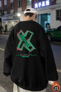 已注册/春季加厚卫衣男女港风圆领长袖外套WY1133/P35加绒P40图片