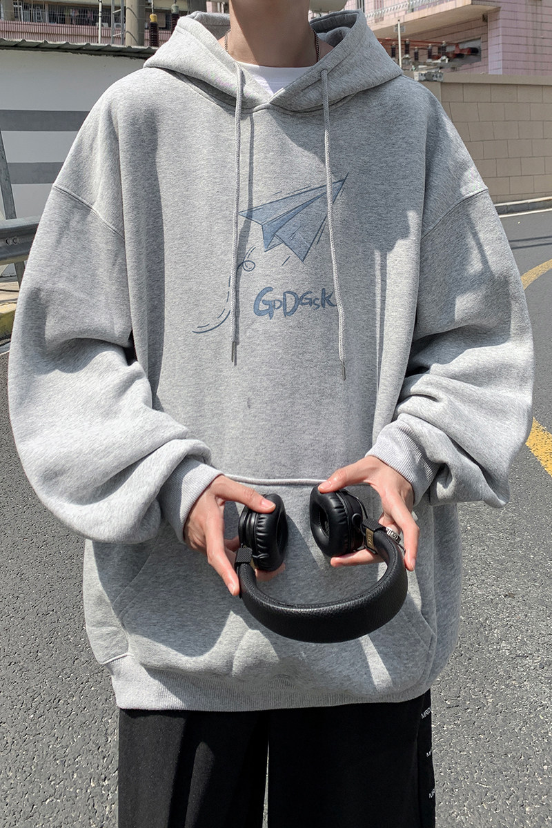 已注册/华棉秋季新黑色经典潮牌卫衣男生大码外套WY2991/P50,男装卫衣,电商B316