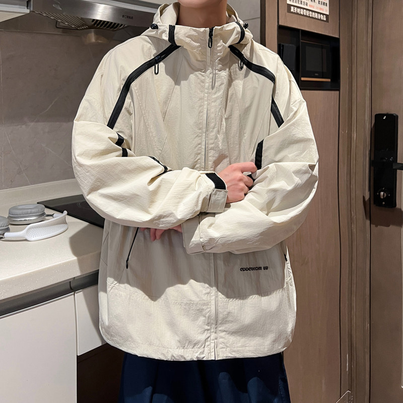 秋冬季休闲冲锋衣军旅风男宽松运动健身夹克外套JK6321/P100,男装夹克,电商B316