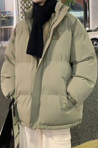 美式潮牌立领面包服男生冬季羽绒保暖棉衣宽松休闲外套MF9614/P90图片