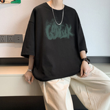 已注册/夏季新印花情侣短袖T恤日系大码体恤打底衫DT8036/P25，男装T恤，电商B316