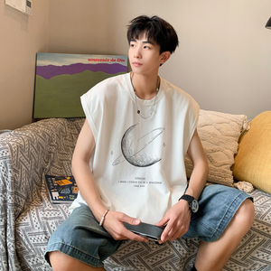 已注册/夏季运动纯棉潮牌宽松背心男生坎肩打底衫BX2556/P25,夏季男生运动风穿搭教程图片
