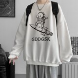 已注册/2025冬季加厚太空人长袖卫衣男港风外套WY3987/P35加绒P40，男装卫衣，电商B316