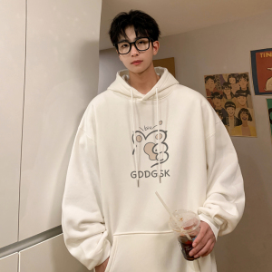 已注册/华棉秋季新情侣港风卫衣男宽松流行打底衫 WY7330/P50图片