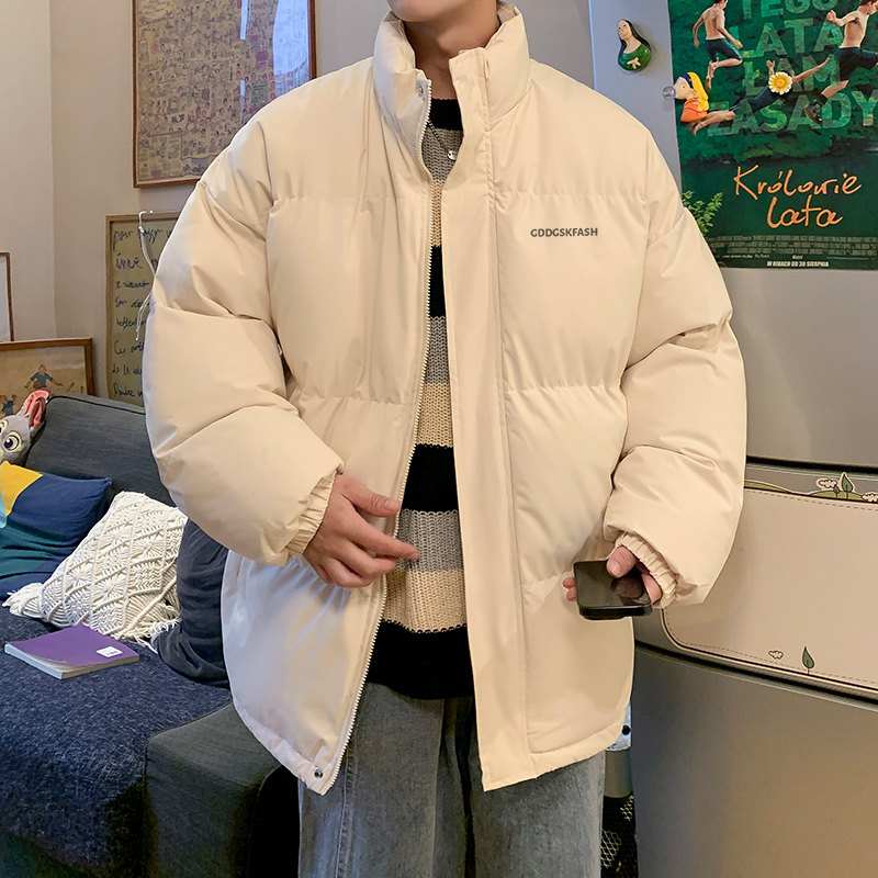 冬季立领港风面包服男潮大码休闲保暖棉衣立领加厚外套MY1170/P90,男装棉衣,电商B316