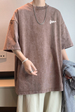 水洗重磅新款夏季大码宽松短袖T恤男生港风打底衫体恤DT6690/P35，男装T恤，电商B316