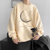 已注册/春季新款圆领卫衣男情侣大码外套打底衫WY1238/P35加绒P40，男装卫衣，电商B316