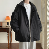 冬季防水冲锋衣男棉服大码外套魔术贴连帽棉衣JK8768/P100棉P120，男装棉衣，电商B316