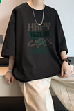 已注册/夏季字母休闲黑色短袖T恤男宽松体恤打底衫DT8720/P25，男装T恤，电商B316
