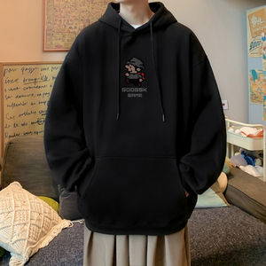 已注册/秋季新小人物卡通印花卫衣男休闲宽松外套 WY4199/P50图片