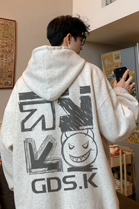 已注册/秋季高街帅气连帽卫衣男生美式打底衫潮WY9256/P50加绒P55图片
