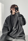 已注册/春秋季宽松打底衫男潮高街百搭中领长袖T恤卫衣WY9623/P28，男装卫衣，电商B316