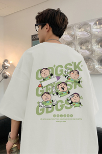 已注册/夏季大码情侣款短袖T恤男休闲风体恤打底衫DT9654/P25图片