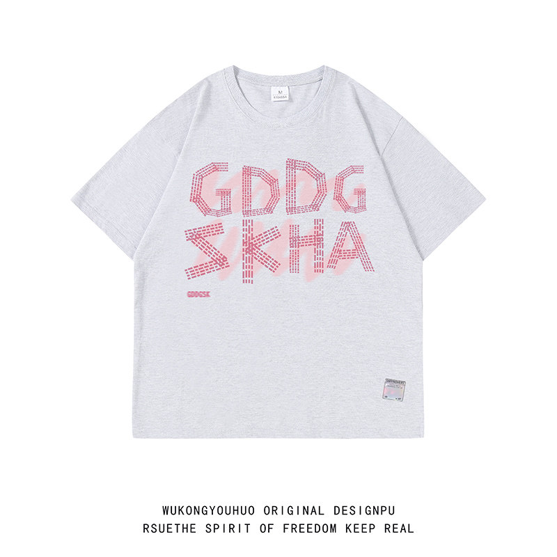 已注册/夏季美式半袖短袖T恤男情侣宽松体恤打底衫DT2312/P25,男装T恤,电商B316