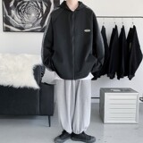 现货2万/2025春季新连帽夹克男港风棒球服大码外套JK8068/P65，男装夹克，电商B316