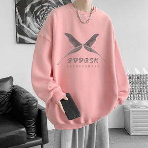 已注册/秋冬加厚圆领印花卫衣男生外套打底衫WY0331/P35加绒/P40图片