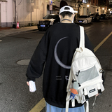 已注册/秋季新印花卫衣男圆领宽松打底衫大码外套WY8300/P35，男装卫衣，电商B316