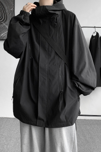 秋冬季防水保暖设计感情侣冲锋衣男宽松夹克外套 JK2865/P100图片