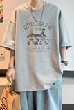 已注册/夏季浅灰色潮牌短袖T恤男生大码体恤打底衫DT2161/P25，男装T恤，电商B316