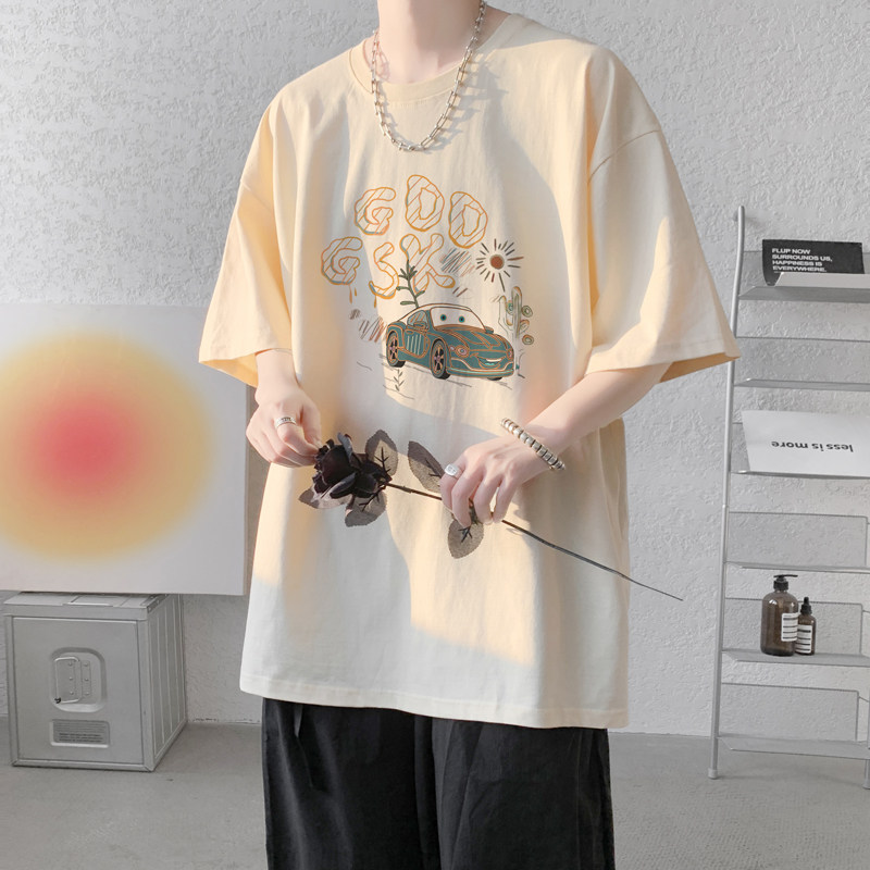 已注册/夏季汽车印花半袖短袖T恤男大码体恤打底衫DT3268/P25,男装T恤,电商B316